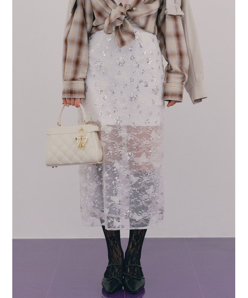 【WEB限定カラー】【LILY BROWN × ANNA SUI】バタフライスカート