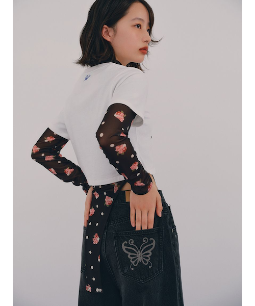 LILY BROWN ANNA SUI コラボ　ボディースーツ LILY BROWN × ANNA SUI】総柄ボディースーツ｜リリーブラウンの
