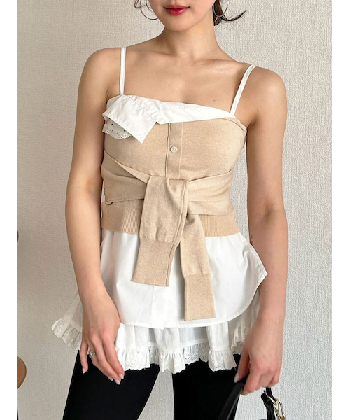 リリーブラウン レイヤードカップイントップス レイヤードカップイントップス｜リリーブラウンの通販｜&mall