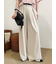 ベルト付きタックパンツ