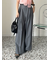 ベルト付きタックパンツ