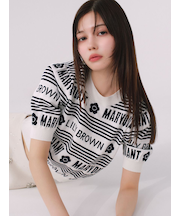 【WEB限定カラー】【LILY BROWN×MARY QUANT】ジャガードニットトップス