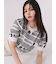 【WEB限定カラー】【LILY BROWN×MARY QUANT】ジャガードニットトップス