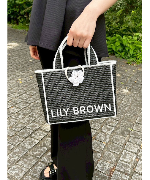 【限定カラー】【LILY BROWN×MARY QUANT】ジュートロゴトート