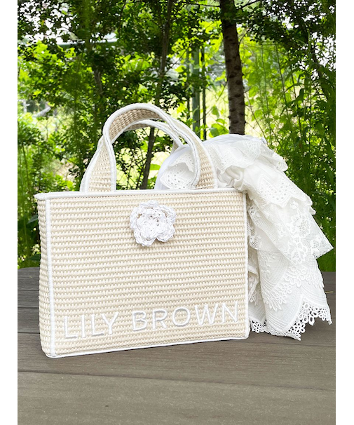 【限定カラー】【LILY BROWN×MARY QUANT】ジュートロゴトート