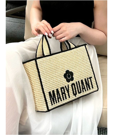 【限定カラー】【LILY BROWN×MARY QUANT】ジュートロゴトート