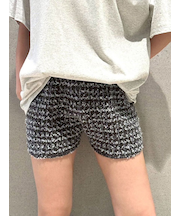ツイードニットショートパンツ