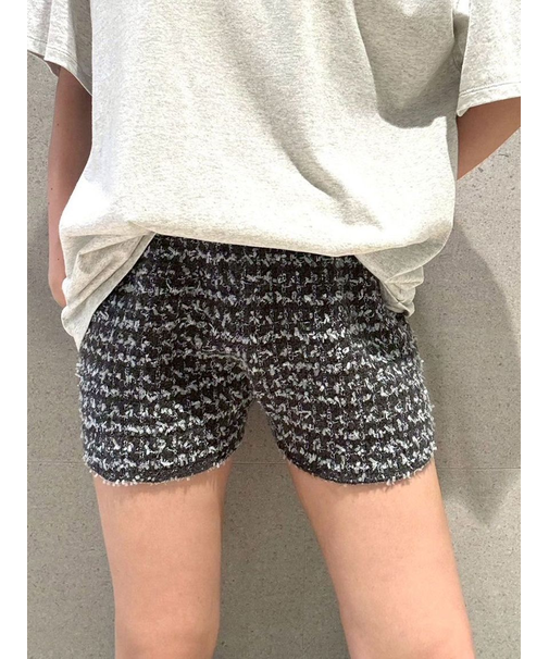 ツイードニットショートパンツ