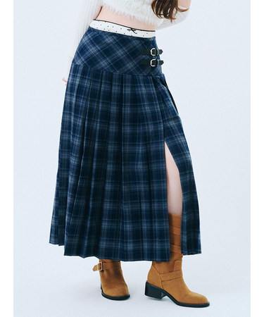 ベルテッドプリーツスカショーパン