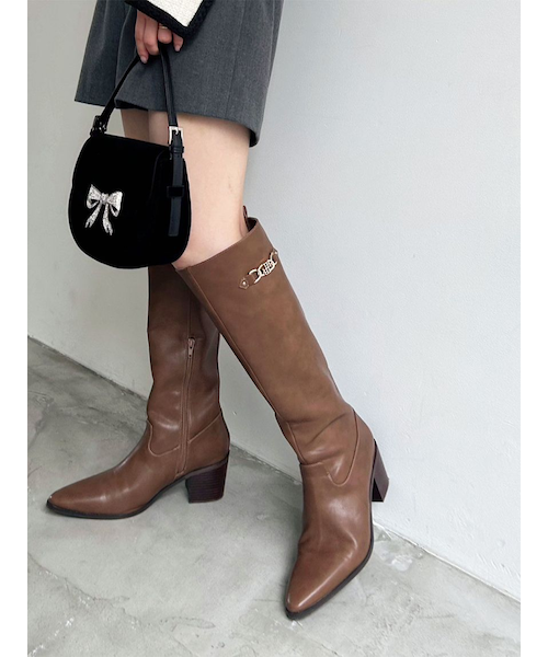 LBビットフィットロングブーツ｜リリーブラウンの通販｜&mall（アンド