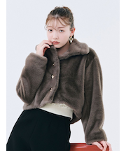 バリエファーショートコート