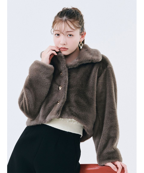 バリエファーショートコート