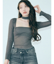 【LILY BROWN Lingerie】バンドゥ付き2wayボディスーツ