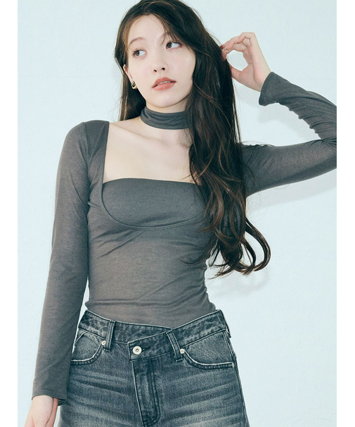 【LILY BROWN Lingerie】バンドゥ付き2wayボディスーツ