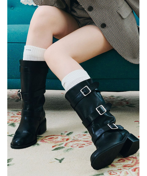 3バックルミドルブーツ