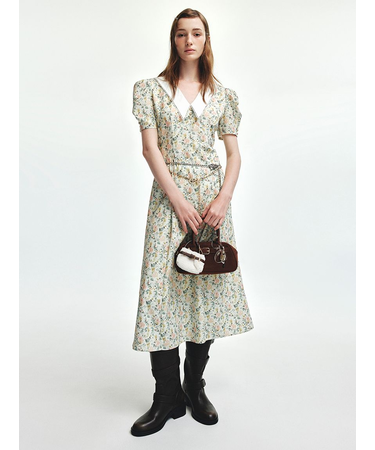 ヴィンテージカラーデザインワンピース