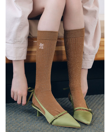 【LILY BROWN×KEITA MARUYAMA】ロゴラメリブソックス