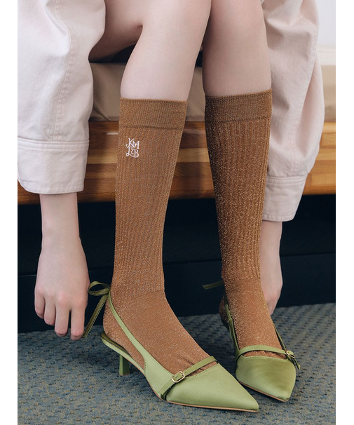 【LILY BROWN×KEITA MARUYAMA】ロゴラメリブソックス