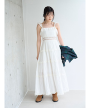 ティアードフリルキャミワンピース