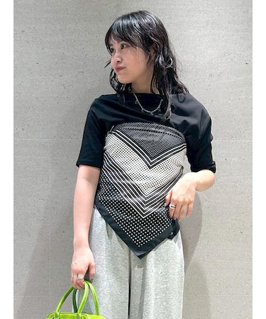 ドレープオフショルカットソー