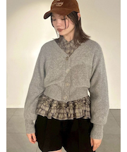 LBロゴフォックスニットカーデ