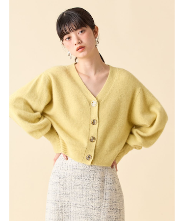 LBロゴフォックスニットカーデ