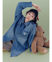 Lily Bearスカーフ付きオーバーシャツ