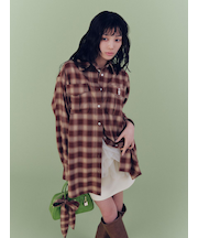 Lily Bearスカーフ付きオーバーシャツ