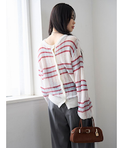 2wayシアーモヘアニットトップス