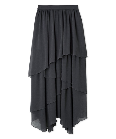 シアーフリルティアードスカート