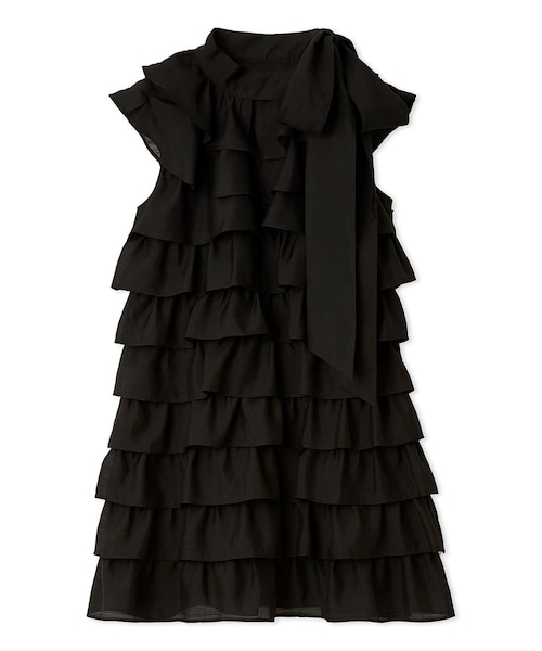 リリーブラウン　フリルボウタイミニドレス LILY BROWN（リリーブラウン） ドレス フリルボウタイミニドレス