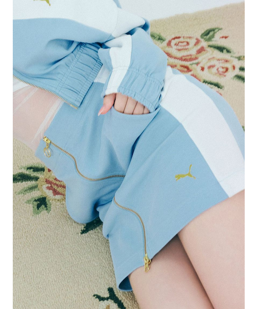 【LILY BROWN×PUMA】フロントジップミニスカート