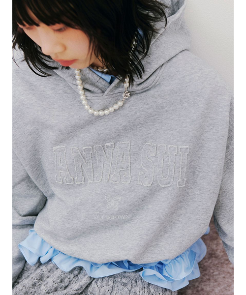 LILY BROWN ×ANNA SUI】ロゴフーディー｜リリーブラウンの通販｜&mall