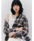 【LILY BROWN ×ANNA SUI】オーバーネルチェックシャツ