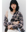 【LILY BROWN ×ANNA SUI】オーバーネルチェックシャツ