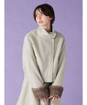 袖ファー2wayコート