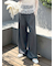 ベルト付きタックワイドパンツ