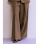 ベルト付きタックワイドパンツ