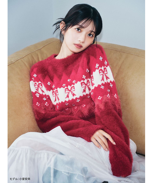 [L.B CANDY STOCK]リボンビジューニット