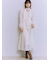 【WEB限定00サイズ】ボウタイ付きフリンジジャガードペプラムワンピース