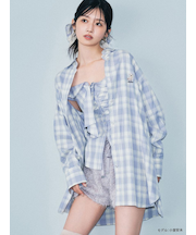 Lily Bearチェックオーバーシャツ