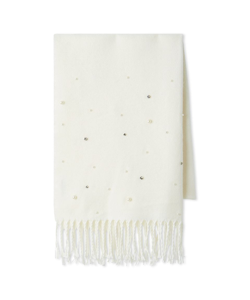 [L.B CANDY STOCK]パールビジュー付きストール