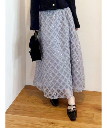 クロスチュールボリュームスカート