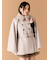 ファー付き3wayケープコート