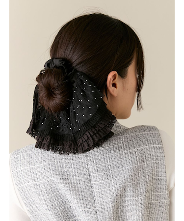 ハーフフリルシュシュ