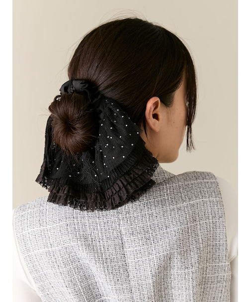 ハーフフリルシュシュ