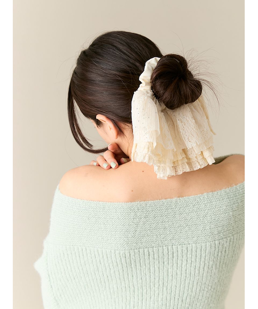 ハーフフリルシュシュ