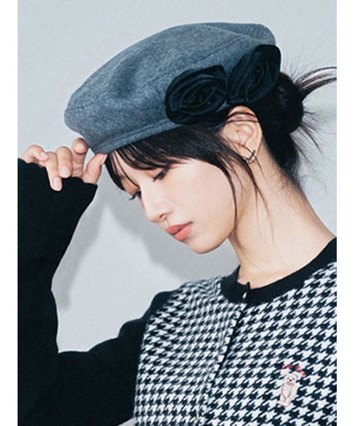 [L.B CANDY STOCK]デコラティブベレー帽【Hearts2Hearts着用】