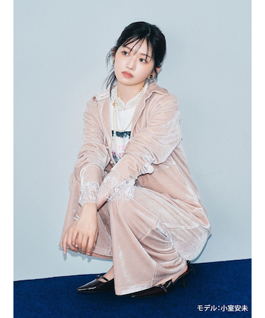 【WEB限定00サイズ】ベロアジャンプスーツ