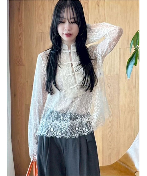 レースチャイナブラウス